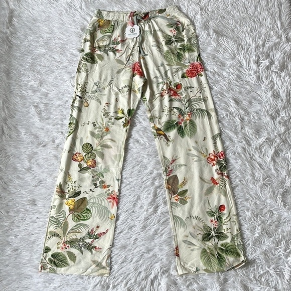 New Pip Studio Women’s Babbet Floris Off white long trousers size Large - Picture 3 of 13